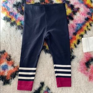 Tea collection navy leggings NWT 9-12 m